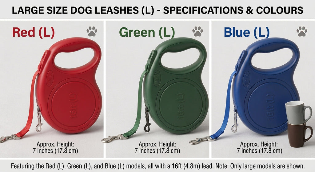 Automatic Retractable Dog Leash - Dual Size Options with Brake & Lock Safety System