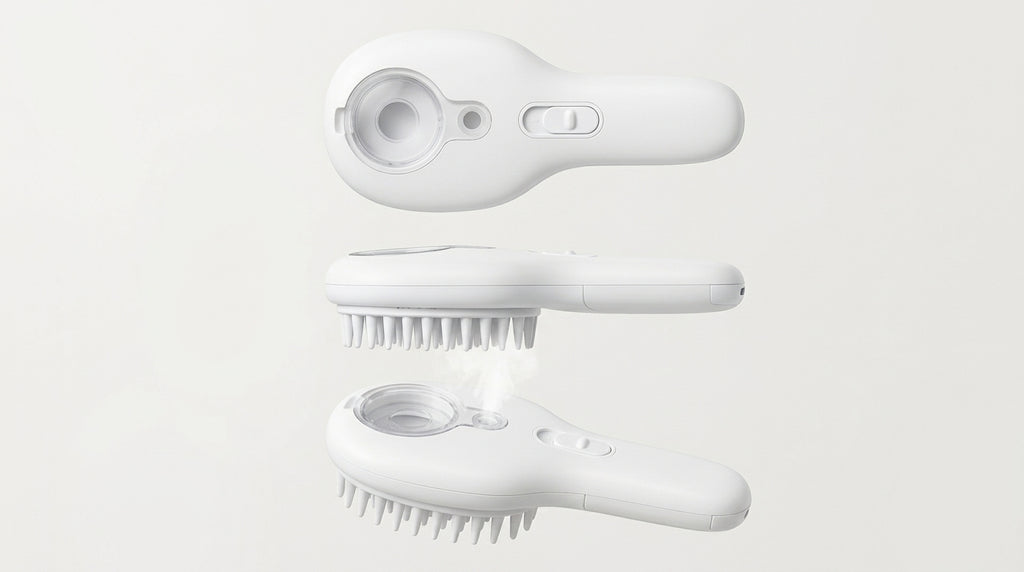 Electric Cat Steam Brush – 3-In-1 Pet Grooming Comb with Water Spray for Cats and Dogs, USB Rechargeable
